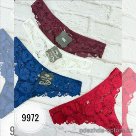 b5-9972 Coeur Joie Трусики женские кружевные стринги, S-L, 1 пачка (6 шт)