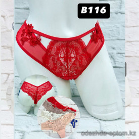 b5-b116 Трусики женские гипюровые, M-XL, 1 пачка (6 шт)