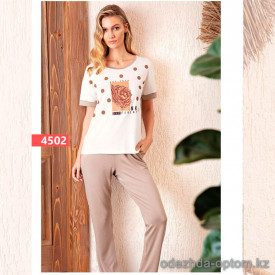 e1-4502 Комплект женской домашней одежды, S-XL, cotton, 1 пачка (4 шт)