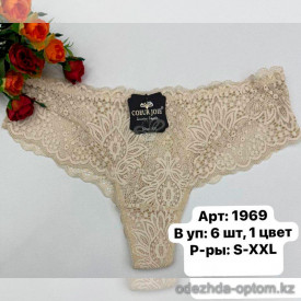 b6-1969 Coeur Joie Трусики женские кружевные, S-2XL, 1 пачка (6 шт)
