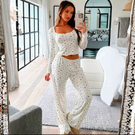 b13-11602 Комплект женской пижамы: кофта и штаны, размер M, 1 шт