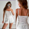b15-1279-2 Комплект женской пижамы: кофта на бретельках и шорты, S-L, 1 пачка (2 шт)