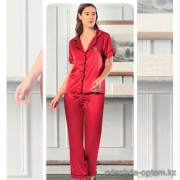 b4-0022 Комплект женской шелковой пижамы, 36-42, 1 пачка (4 шт)