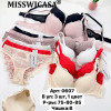 b6-0607 Miss Wicasa Комплект нижнего белья: бюстгальтер на тонком поролоне и трусики, чашка B, 1 пачка (3 шт)