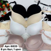 b6-6820D Onita de Mas (Donafen) Бюстгальтер гладкий на тонком поролоне, чашка D, 1 пачка (6 шт)