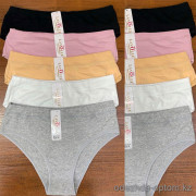 b2-h11 Lavolle Трусики женские однотонные, 44-46, хлопок, 1 пачка (12 шт)