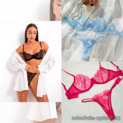 b13-19011 Комплект нижнего белья: бюстгальтер и трусики, S-L, 1 пачка (3 шт)