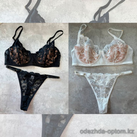 b13-2467 Комплект нижнего белья: бюстгальтер и трусики, M-XL, 1 пачка (3 шт)
