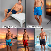 z4-527 Пляжные мужские шорты, большие размеры, 4XL-8XL, 1 пачка (5 шт)