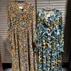 w20-1053 Платье женское свободного кроя с принтом, шифон, S-L, 1 пачка (3 шт)