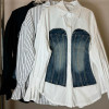 w26-1118 Рубашка женская классическая с длинными рукавами, стандарт, 1 шт