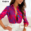 w38-0695 Рубашка женская классическая с длинными рукавами, 1 шт