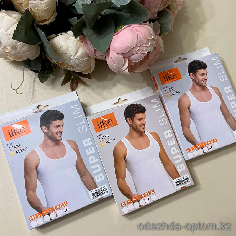 d7-1100 ilke Майка мужская с широкими лямками однотонная, 1 пачка (6 шт) d7-1100 ilke Майка мужская с широкими лямками однотонная, 1 пачка (6 шт)