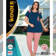e1-b-k6004 Miss WONDER Life Комплект женской домашней одежды для полных дам, стандарт, cotton, 1 шт