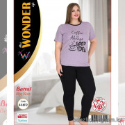 e1-b-k6012 Miss WONDER Life Комплект женской домашней одежды для полных дам, стандарт, cotton, 1 шт