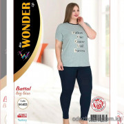 e1-b-k6023 Miss WONDER Life Комплект женской домашней одежды для полных дам, стандарт, cotton, 1 шт