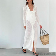 b15-610 Пляжный женский халат сетка, S-L, 1 пачка (3 шт)