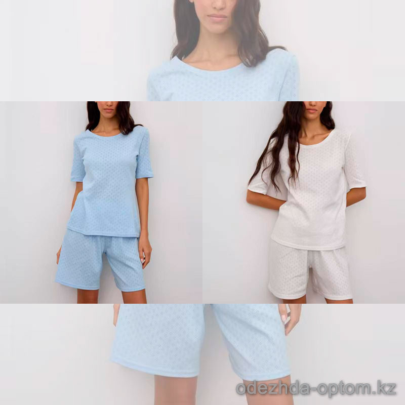 b15-0001-1 Комплект женской одежды для сна: футболка и шорты, S-XL, 1 пачка (4 шт) b15-0001-1 Комплект женской одежды для сна: футболка и шорты, S-XL, 1 пачка (4 шт)