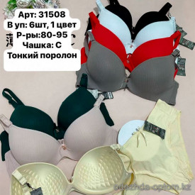 b6-31508 Biweier Комплект нижнего белья: бюстгальтер и трусики, чашка C, 1 пачка (6 шт)