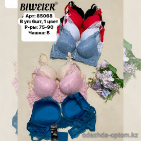 b6-85068 Biweier Бюстгальтер кружевной, чашка B, 1 пачка (6 шт)