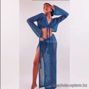 b15-536 Пляжный женский комплект, S-L, 1 пачка (3 шт)