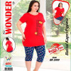 e1-bk2055 Miss WONDER Life Комплект домашней одежды для полных дам, стандарт, хлопок, 1 пачка (4 шт)