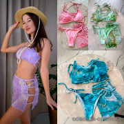 b13-3126 Купальник женский раздельный тройка, S-L, 1 пачка (3 шт)