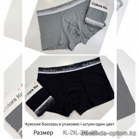 b4-0031 Трусы мужские боксеры бесшовные, XL-4XL, 1 пачка (4 шт)
