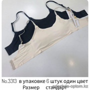 b4-3313 Beisdanna Топ женский без косточек со съемным тонким поролоном, стандарт, 1 пачка (6 шт)