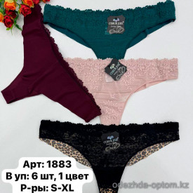 b6-1883-3 Coeur Joie Трусики женские бесшовные бразилианы, S-XL, 1 пачка (6 шт)