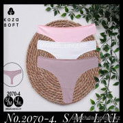 b5-2070-4 Koza Underwear Трусики женские: комплект тройка, S-XL, 1 пачка (3 шт)
