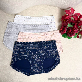 d7-6248 Трусики женские на средней посадке, M-XL, 1 пачка (12 шт)