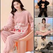 b16-0148-1 Комплект женской пижамы: кофта и штаны, стандарт, 1 пачка (5 шт)