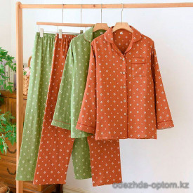 b16-0518 Комплект женской пижамы: рубашка и штаны, L-2XL, 1 пачка (3 шт)
