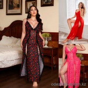 b16-1432 Пеньюар для пышных дам в комплекте со стрингами, XL-3XL, 1 пачка (3 шт)