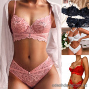 b13-2012 Комплект нижнего белья кружевной: бюстгальтер и трусики, 1 пачка (3 шт)