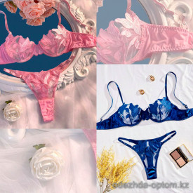 b13-23060 Комплект кружевного нижнего белья: бюстгальтер и трусики, S-L, 1 пачка (3 шт)