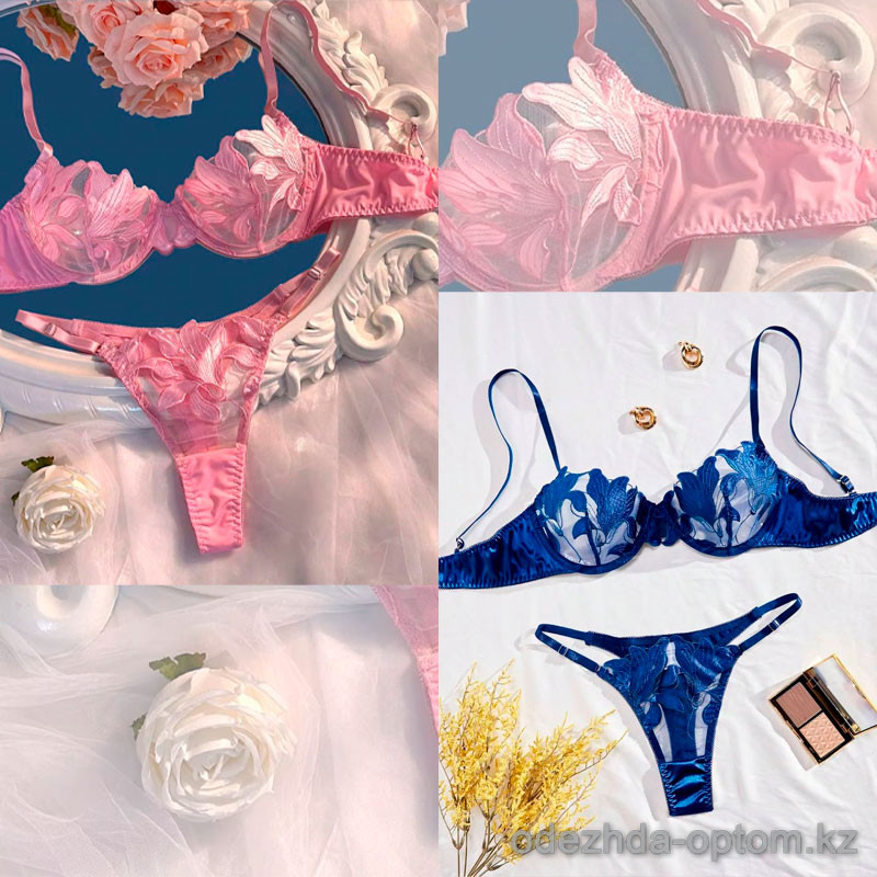 b13-23060 Комплект кружевного нижнего белья: бюстгальтер и трусики, S-L, 1 пачка (3 шт) b13-23060 Комплект кружевного нижнего белья: бюстгальтер и трусики, S-L, 1 пачка (3 шт)