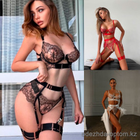 b16-32237 Комплект кружевного нижнего белья 4в1, S-L, 1 пачка (3 шт) b16-32237 Комплект кружевного нижнего белья 4в1, S-L, 1 пачка (3 шт)