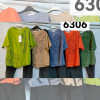w1-6306 Костюм женский двойка: футболка с орнаментом и штаны, большие размеры, 50-56, 1 пачка (4 шт)