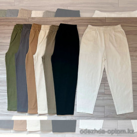 w33-0287 Брюки женские джинсовые на резинке, стандарт (46-52), 1 шт