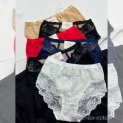 b16-281 Lavolle Трусики женские кружевные, L-2XL, 1 пачка (12 шт)