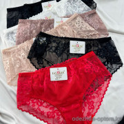 b16-8043 Lavolle Трусики женские однотонные кружевные, L-2XL, 1 пачка (12 шт)