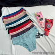 b16-6436 Acousma Трусики женские однотонные, M-XL, 1 пачка (6 шт)