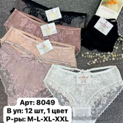 b6-8049-2 Lavolle Трусики женские кружевные, M-2XL, 1 пачка (12 шт)