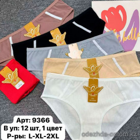 b6-9366 Lavolle Трусики женские однотонные, L-2XL, 1 пачка (12 шт)