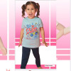 e1-6228-1 Пижама детская на девочку: футболка и шорты, 4-8 лет, хлопок, 1 пачка (4 шт)