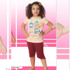 e1-6235 Пижама детская на девочку: футболка и шорты, 4-8 лет, хлопок, 1 пачка (4 шт)