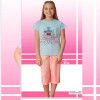 e1-8155 Пижама подростковая на девочку: футболка и шорты, 9-14 лет, cotton, 1 пачка (4 шт)