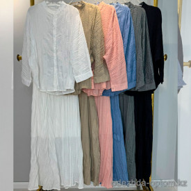 w26-5356 Костюм женские двойка: рубашка и юбка свободного кроя, стандарт, 1шт
